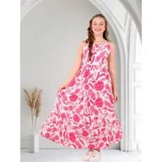 Vestido longo farme juvenil amarração