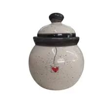 Pote Bola/Mantimento Redondo Porcelana Decoração Casa Cozinha Alimentos