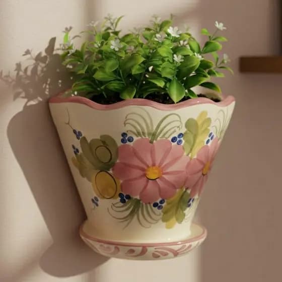 Vaso De Parede Louça Cerâmica Decoração Jardim Casa Promoção mais vendido Cachepot