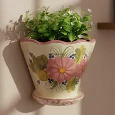 Vaso De Parede Louça Cerâmica Decoração Jardim Casa Promoção mais vendido Cachepot