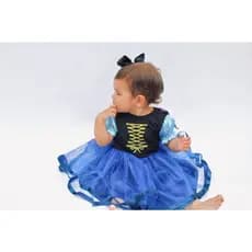 Vestido Anna/Frozen Mesversário/Aniversario - Fantasia Festa - Bebê