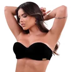Sutiã Tomara que caia alça removível reforçado fecho triplo Sutian Poliamida Dy Girl feminino