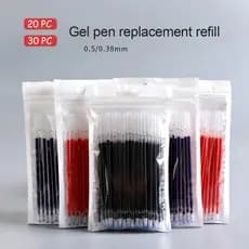 50pcs Refil De Caneta Gel 0,38mm Tubo Agulha Completa De Bala 0,5mm