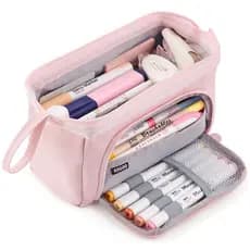 Estojo De Lápis De Grande Capacidade , Fofo De Estudante , Bolsa Para Caneta , Caixa De Armazenamento , Menino , Menina