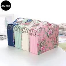 Estojo De Lápis Com 200 Buracos , Suporte Para Marcador , Zíper De 4 Camadas , De Grande Capacidade , Bolsa De Armazenam