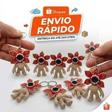 Chaveiro Stranger Things Demogorgon - Envio Imediato