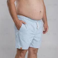 Short Linho Plus Size Masculino, Bermuda grande modelo Mauricinho casual