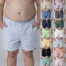Short Linho Plus Size Masculino, Bermuda grande modelo Mauricinho casual