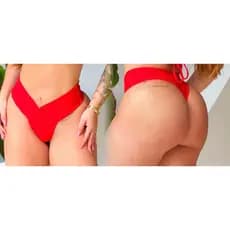 Calcinha de biquini efeito lipo da Nathy gringa moda praia RJ Rio de Janeiro