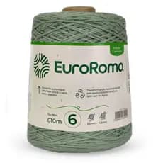 Barbante EuroRoma Número 6 Cor 802 Esmeralda 600g