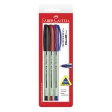 Caneta Esferográfica Trilux 0.8mm FABER-CASTELL com 3 Unidades