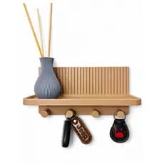 Porta Chaves Decorativo com Difusor de Aromas | Sem Furos com Fita Dupla Face | Organizador Moderno de Parede