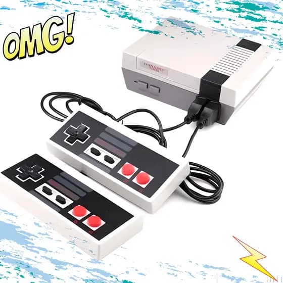 Mini console clássico de Videogame - embutido com 620 jogos retrô clássicos console de modo de jogadores para crianças, adulto, presente de criança, presente de dia dos namorados/aniversário