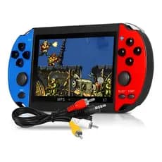 Mini Videogame Portátil Jogos Usb Tv Jogos Console Retrô 4,3 Cor Preto