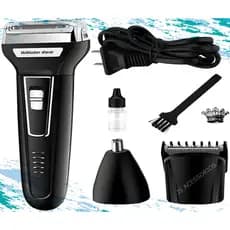 Maquina Barbear 3 Em 1 Kemei Original Nariz, Cabelo e Ouvido Barata