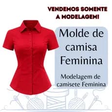 Molde de camisa feminina, modelagem de camiste feminina