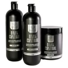 Shampoo, Condicionador e Máscara Dark Control - Kapelli Cosmetic