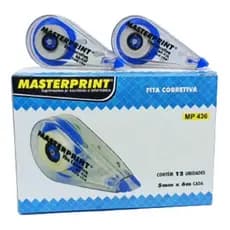 Fita Corretiva Escolar Secagem Imediata Caixa com 12 Unidades 5mmx6m Masterprint