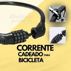 Cadeado Para Bicicleta Bike com Senha Combinação de Dígitos Segredo Reforçado Resistente