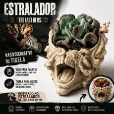 Vaso Decorativo Horror Monstro | Tigela Halloween e Porta Planta