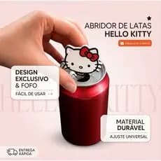 Abridor de Lata e Chaveiro Hello Kitty | Kit com 3 ou 4 Unidades