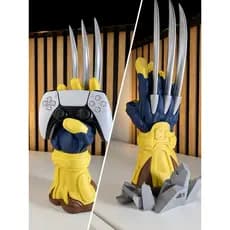 Suporte para Controle Gamer Wolverine | Porta Controle PS5, Xbox e PC | Decoração Geek em