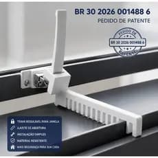 Trava de janela controle de abertura