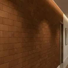 Kit 100 Madeira Tijolinho MDF Autocolante Brick Rústico