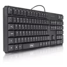 Teclado Preto Usb Perfil Baixo Para Pc Macio Silencioso Ergonômico básico