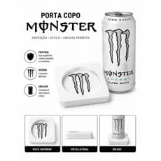 Porta Copo Monster 3D Personalizado | Antiderrapante | Proteção para Mesa | Impressão 3D