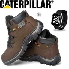 Bota Botina Coturno Adventure Masculina + Relógio aprova d'agua