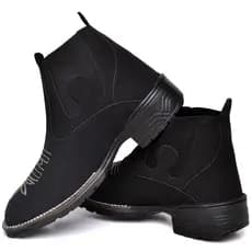 Botina Texana Masculina Calce Facil Bota Coutry Western Bico Quadrado