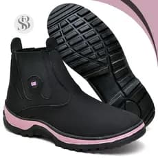 Bota Botina Feminina Estilo Texana Cano Médio Calce facil