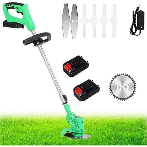 Cortador De Grama Elétrica  Roçadeira Aparador 450W Com 2 BATERIAS Envio Imediato