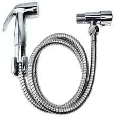 Ducha Higiênica Cromada 100% Completa com Registro Luxo Metal Inox
