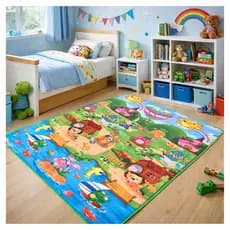 Tapete Termico Infantil Bebe Estampas Atividades Educativo Tapetinho Lavável Sacola