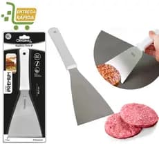 Espátula Reta 4" Premium Chapa Hambúrguer Lanchonetes Churrasco
