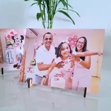 Quadros de Mesa 10x15 - 15x21cm Personalizado - COM SUPORTE PEZINHO - Foto Casal, Pet, Família