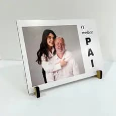 Quadros de Mesa - Presente Dia Dos Pais Personalizado - 15x21 C/SUPORTE Com Sua Foto