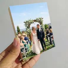 Quadro de Mesa Personalizado 9x12cm dia dos namorados, casal, família - 100% MDF enviar foto no chat