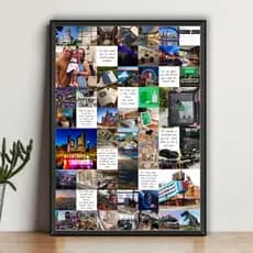 Quadro mural dos sonhos - Quadro da lei da atração personalizado com moldura