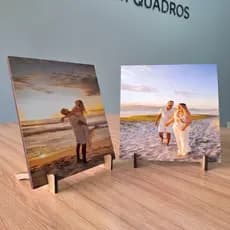 Quadros de Mesa Personalizado 15x15 - C/SUPORTE Com Sua Foto - Casal, Dia Dos Namorados, Família