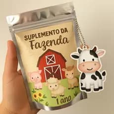 Saquinhos Metalizados Fazendinha I Lembrancinha I Fazemos todos os temas! Lembrancinhas Aniversário