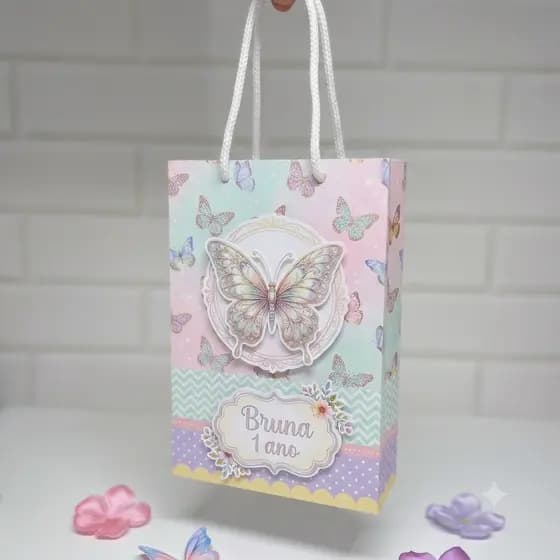 Sacolinha personalizada Jardim Encantado PEGUE E MONTE | Personalizados lembrancinhas mimos I TODOS OS TEMAS!