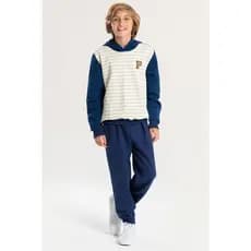 Conjunto Infantil Masculino Listras Patch