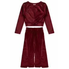Conjunto Feminino Infantil Nó Veludo