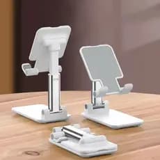 Suporte de Mesa para Celular e Tablet Dobrável com Base Antiderrapante