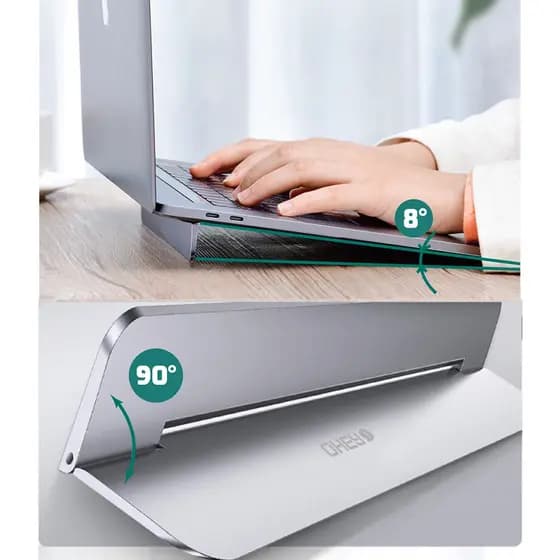 Suporte para notebook alumínio ergonomico portátil viagem FF0050