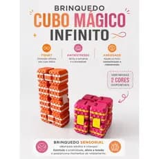 Cubo Mágico Infinito Sensorial Fidget Toy Antiestresse Anti Ansiedade Relaxante para Crianças e Adultos