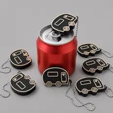 Chaveiro Abridor de Lata Kombi Retrô | Salva-Unhas | Abridor Portátil | Impressão 3D | Presente Criativo
